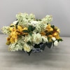SILK Cream lilac and gold cymbidium