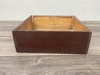Large Square Chocolate Brown Wooden Box