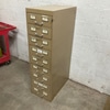 Vintage Metal File Cabinet with 10 Drawers