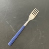 Forks with Plastic Handles in Navy Blue