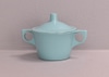 Light Blue Melamine Sugar Bowl w/ Lid