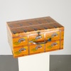 African Orange Recycle Metal Suitcase