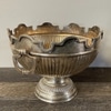 Medium Silver Art Deco Crown Bowls