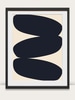 Large Framed Print: Solid Shapes 01