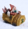 Victorian Santa on Wagon