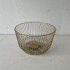 Gold Formed Metal Rod Basket