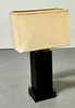 Contemporary Designer Table Lamp, Squared Shade