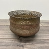 Brass Metal Footed Bowl