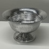 Silver Metal Footed Bowl