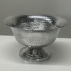Silver Metal Footed Bowl