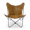 Leather butterfly chair w/cover