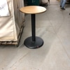 Gold Top Pedestal Table