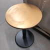 Gold Top Pedestal Table