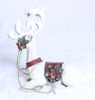 Sitting Metal Reindeer