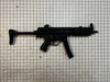 Rubber - MP5 Retractable Stock, Rifle, Black (Hard Cast)