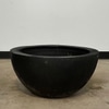 Black Fiberglass Bowl Planter