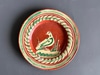 Mexican Redware Bird Plate