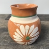 Terracotta Glazed Floral Jug