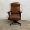 Vintage Brown Leather Office Chair