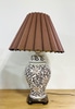 Oriental Brown Cream Ceramic Base Table Lamp