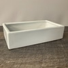 White Ceramic Rectangular Container