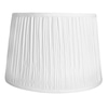 Lamp Shade; White, accordion, pleaded edge,
