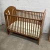 Wooden Baby Crib with Mattress