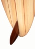 Surfboard, natural wood