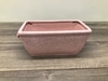 Rectangular Pink Ceramic Trough