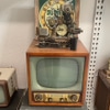 Vintage Television and Radio Set