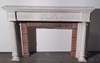 Fireplace Mantle w/ Brick& Relief