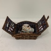 Vintage Wicker Picnic Basket Set