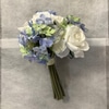 SILK Periwinkle Hydrangea Nosegay Bouquet