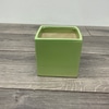 Green Square Ceramic Vase
