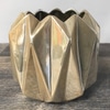 Metallic Ceramic Round Diamond Vase A