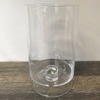 Footed Glass Cylinder - 13.5" Tall