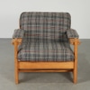 Mid-Century Scandinavian Pine Lounge Chair