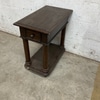 Antique Wooden Side Table with Drawer