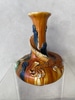 Vintage Burnt Orange Chinese Rooster Vase