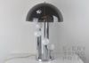 Mid Century Mushroom Lamp w/ Smoked Shade & Five (5) Globe Bulbs