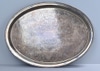 Plated Silver Oval Serving Tray w/ Gallery Edge