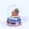 Santa and Deer Snow Globe