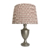 Lamp Table; Pewter Urn shape,