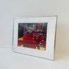 Silver Framed Painting Of Fire Engine