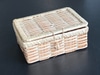 Woven Blond Basket-Box With Lid