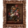 Floral Sill Life Oil Painting in Carved Giltwood Frame