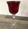 Red Glass Stemware Vase B