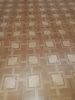 Square Pattern Wood Linoleum 9'10” x 16'6"