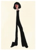 Small Framed Print: Black Pants
