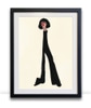 Small Framed Print: Black Pants